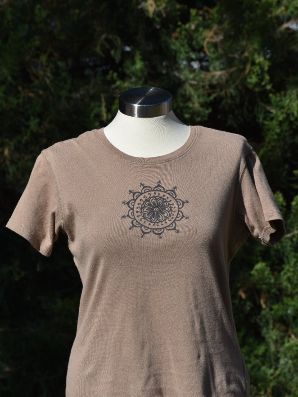 Columbia Brown 100% Cotton Pullover T-Shirt